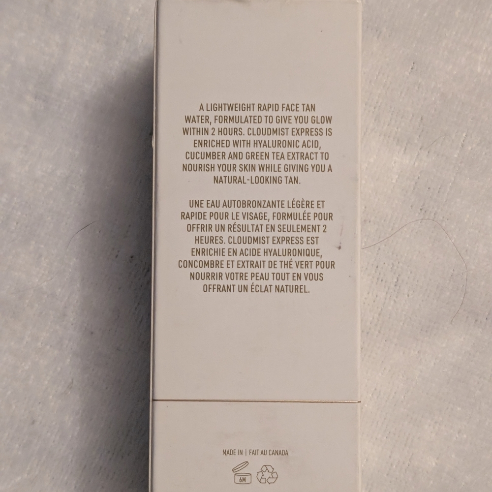 Sunless Cloudmist Express Face Tan Water — White & Gold - Picture 2 of 5